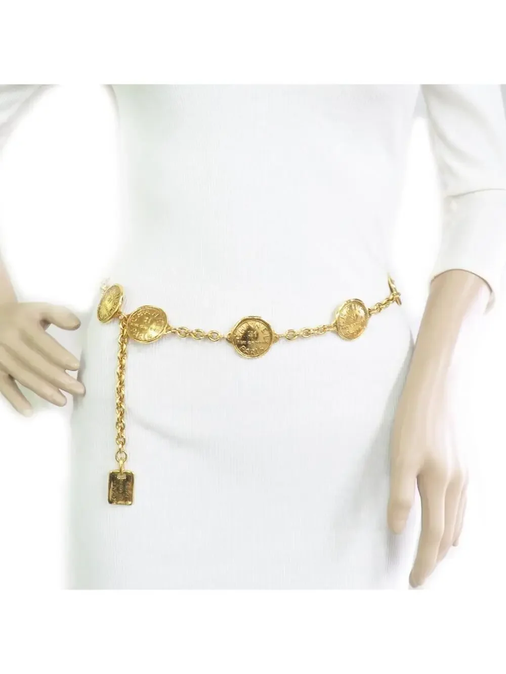 Auth Chanel 31 Rue Cambon Chain Belt #293558C88B